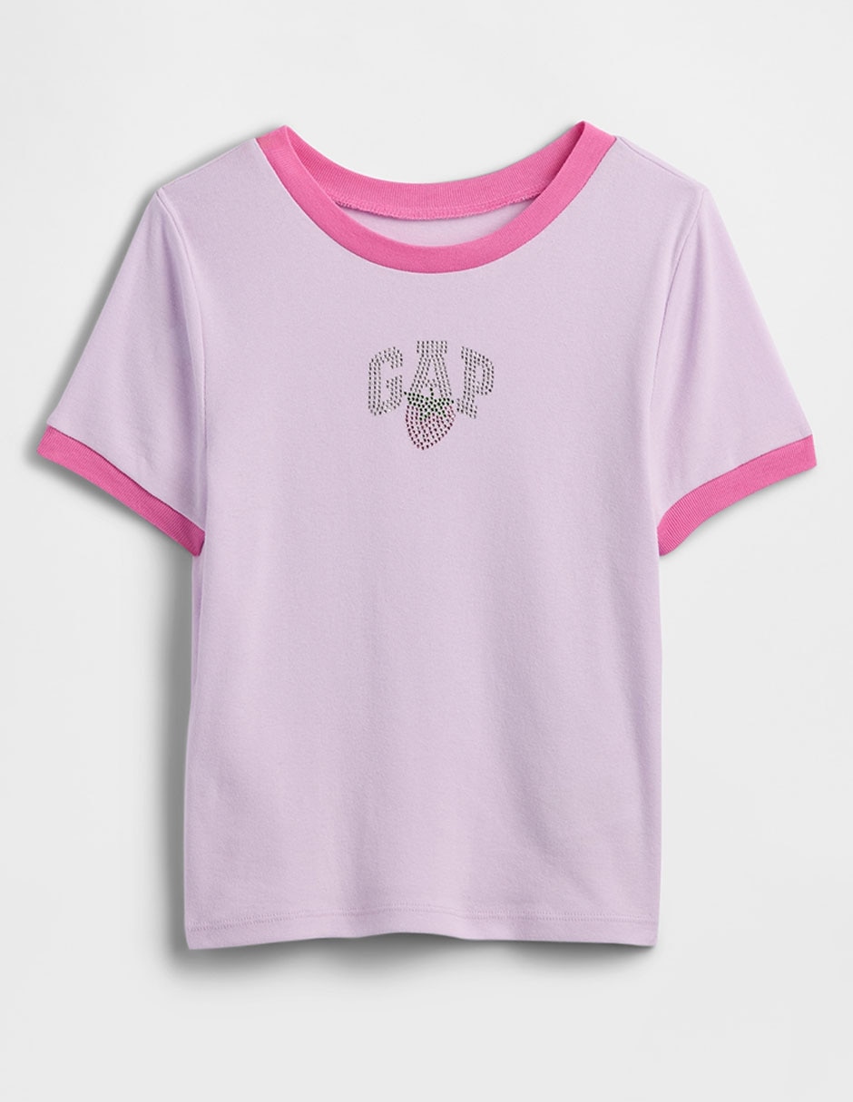 Playera manga corta para niña Playera manga corta para niña