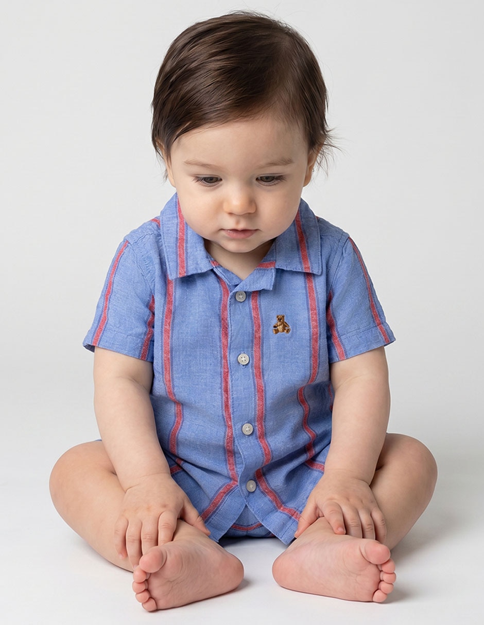 Camisa casual manga corta para niño