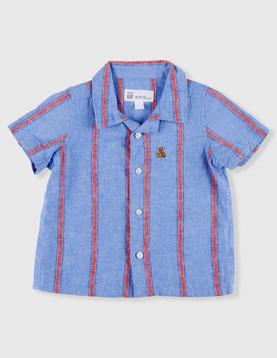 Camisa casual manga corta para niño