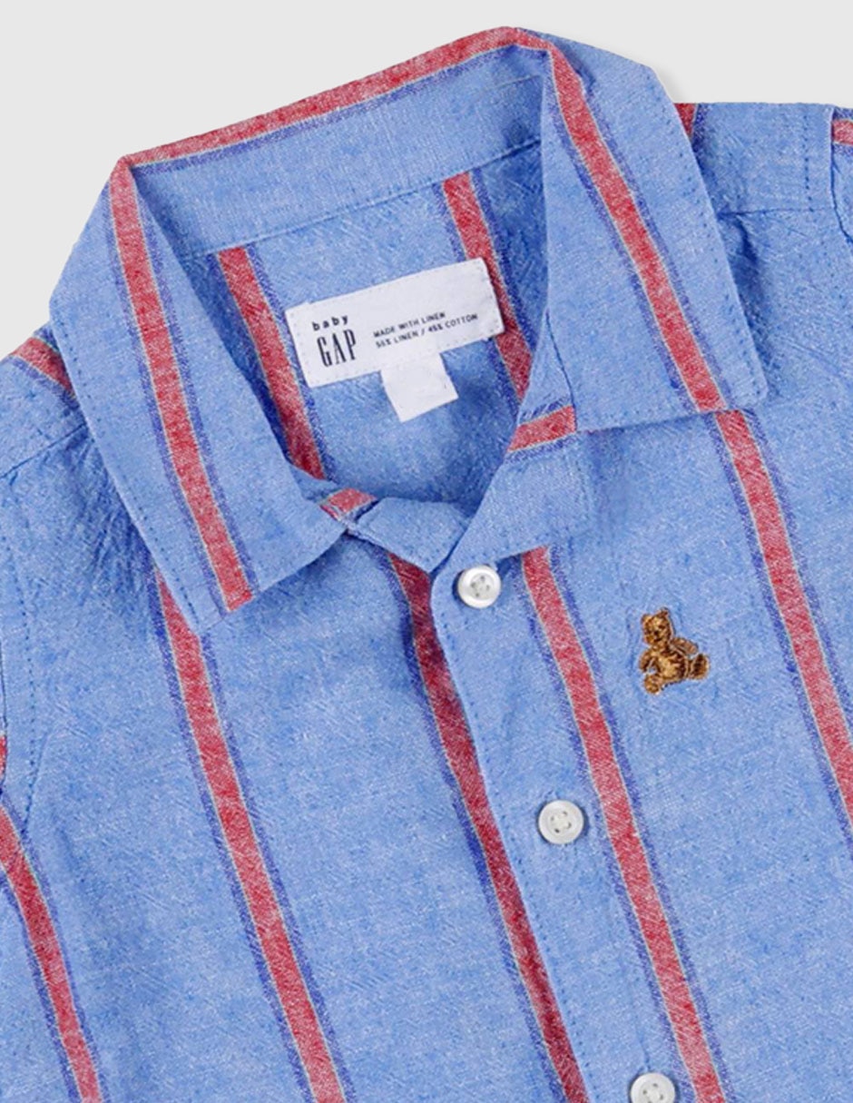 Camisa casual manga corta para niño