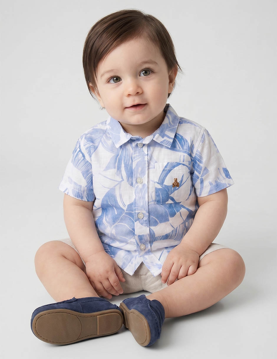 Camisa casual manga corta para niño Camisa casual manga corta para niño