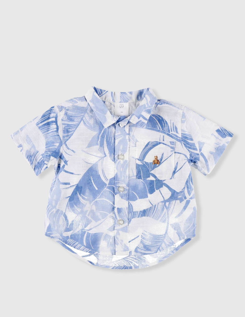 Camisa casual manga corta para niño