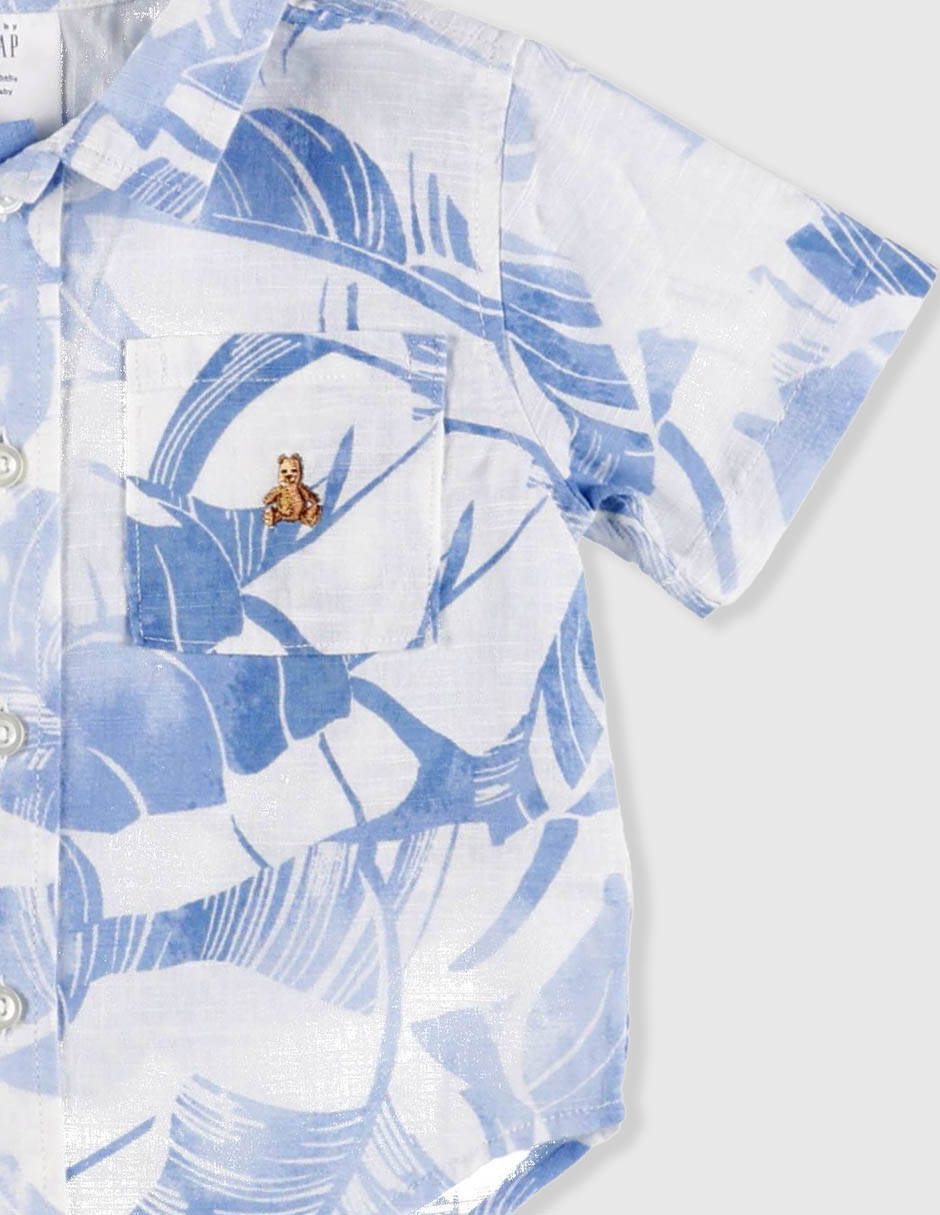 Camisa casual manga corta para niño