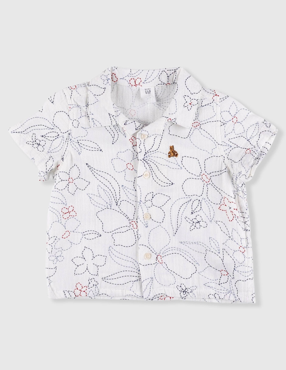 Camisa casual manga corta para niño