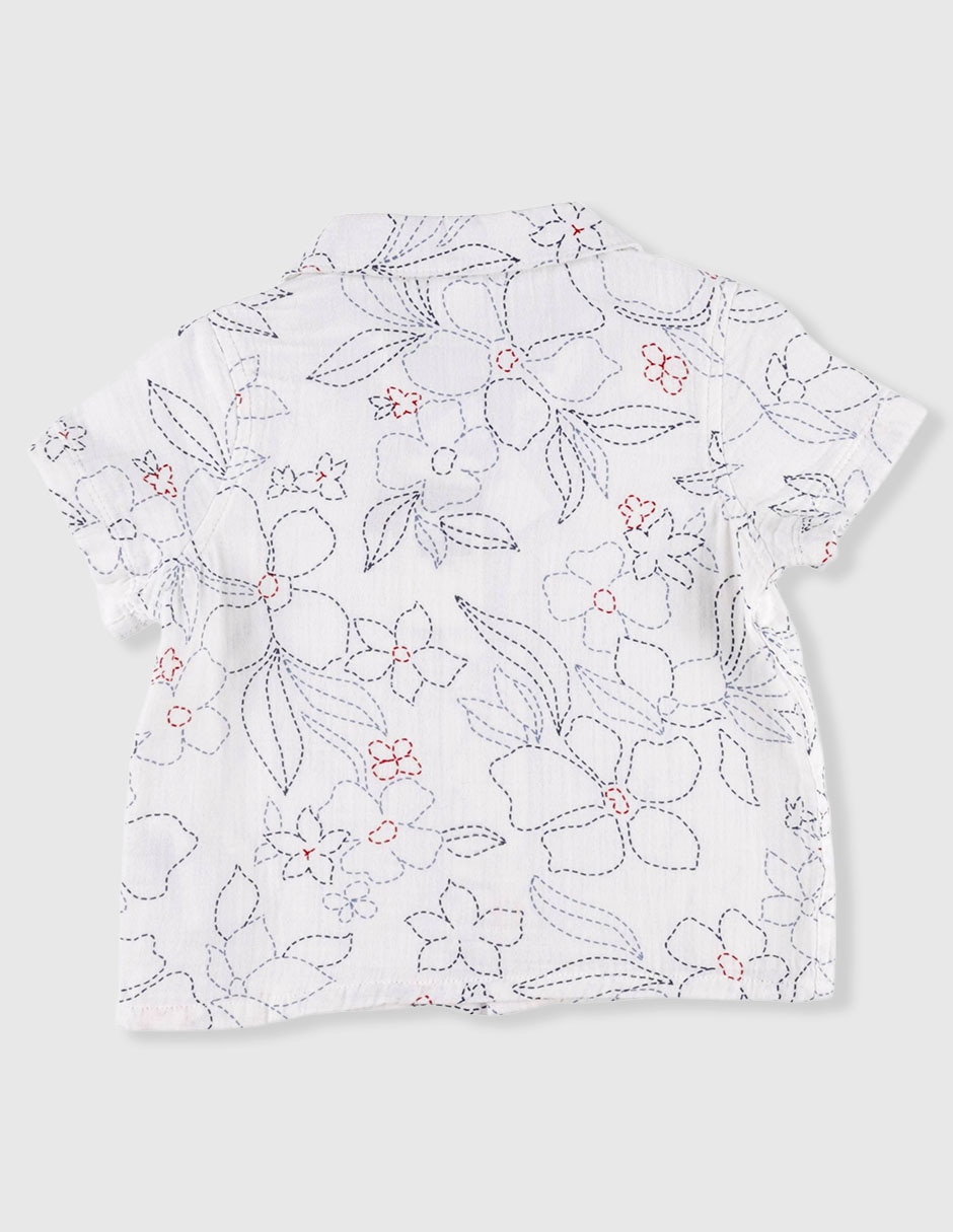 Camisa casual manga corta para niño