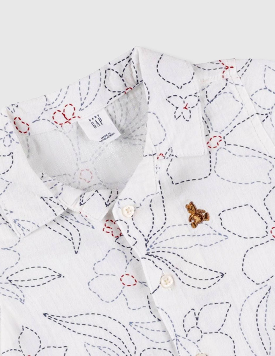 Camisa casual manga corta para niño