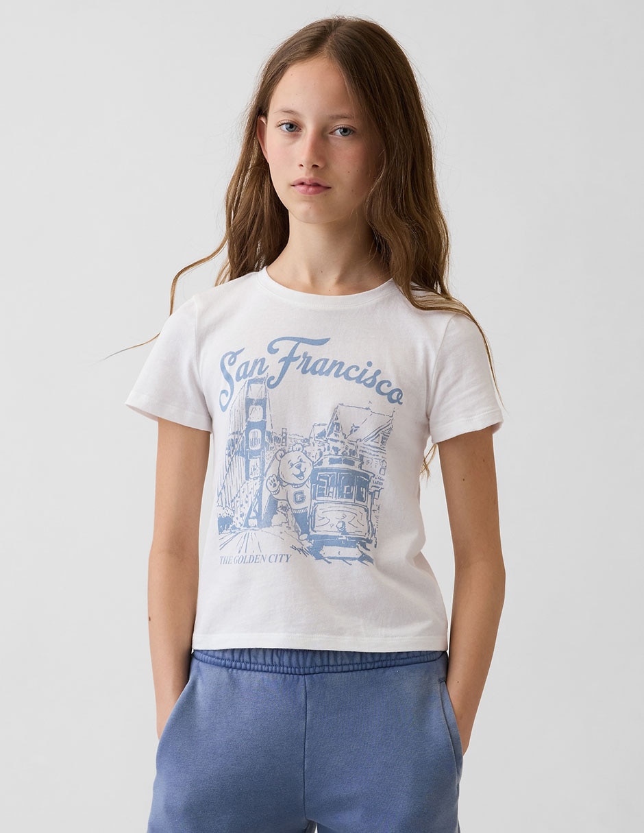 Playera manga corta para niña Playera manga corta para niña