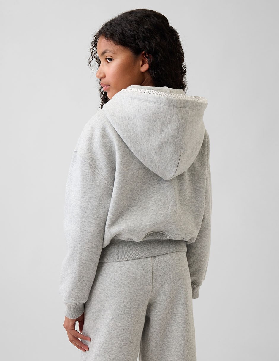 Sudadera de algodón corte regular para infantil 4