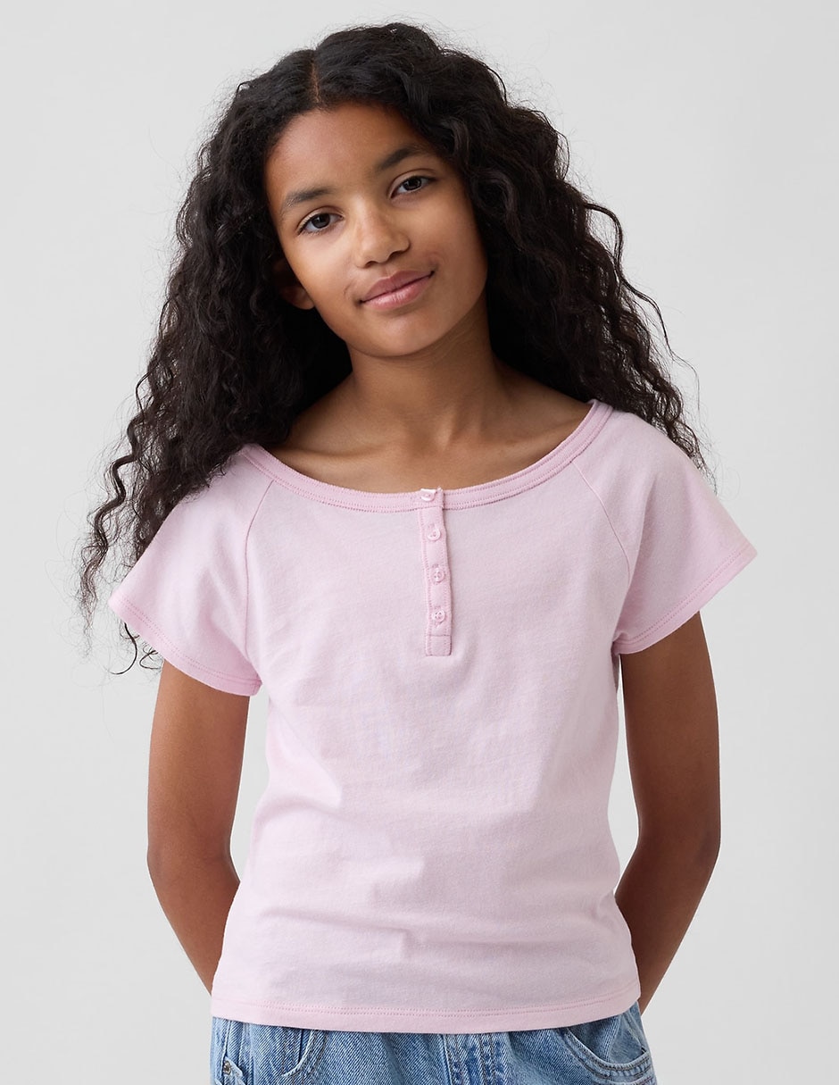Blusa manga corta para niña Blusa manga corta para niña