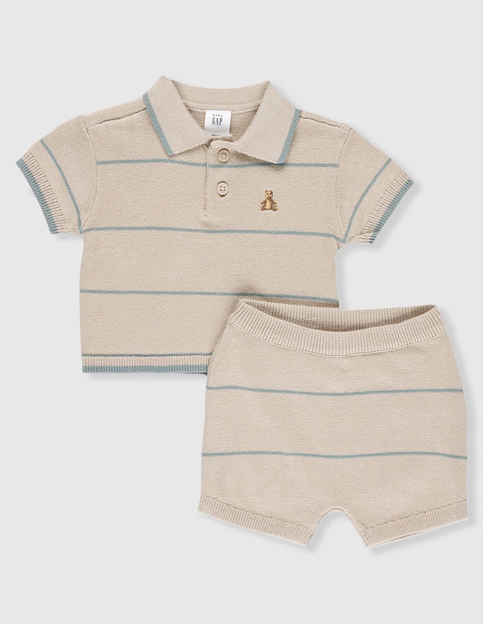Conjunto a rayas para bebé niño 2