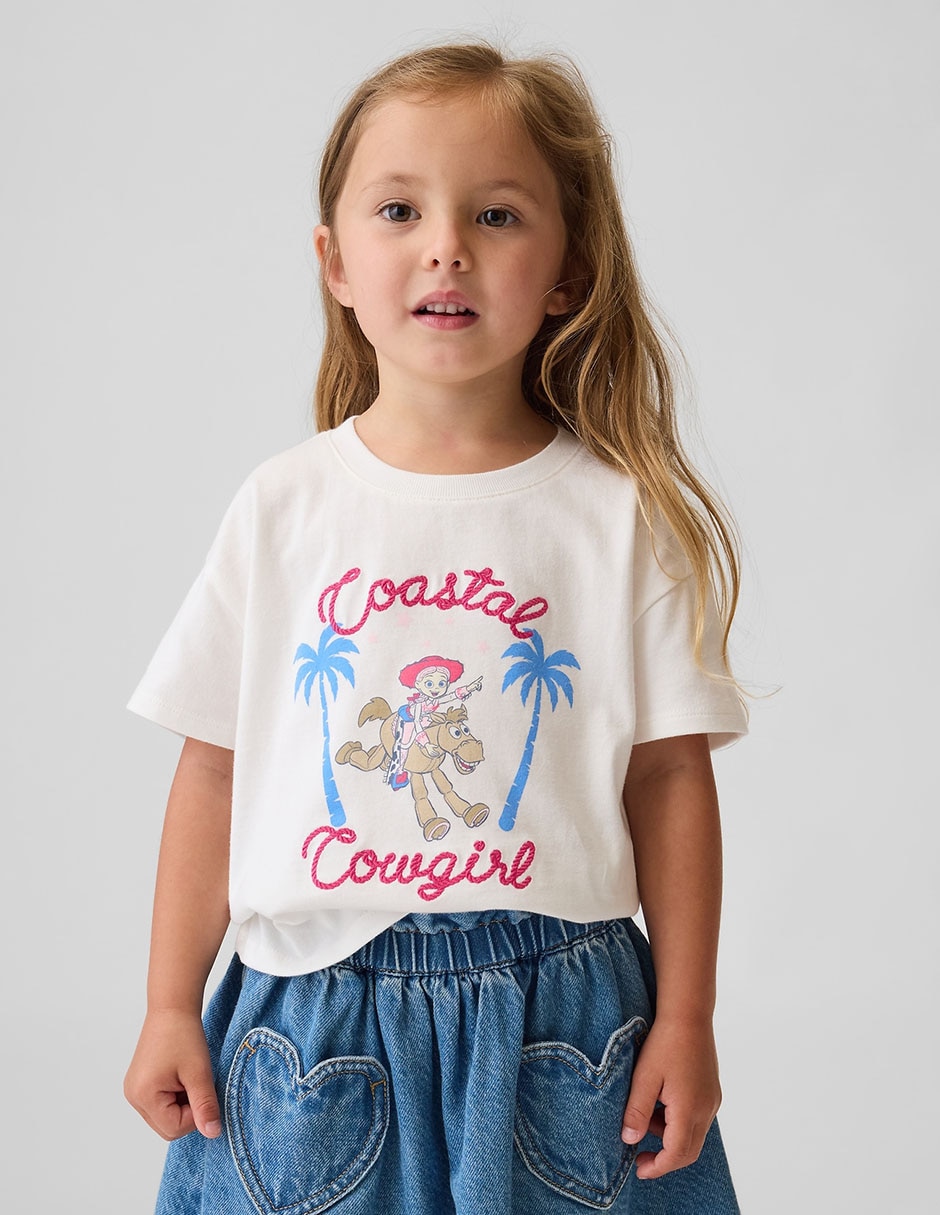 Playera manga corta para niña