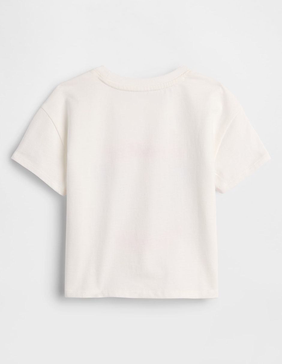 Playera manga corta para niña