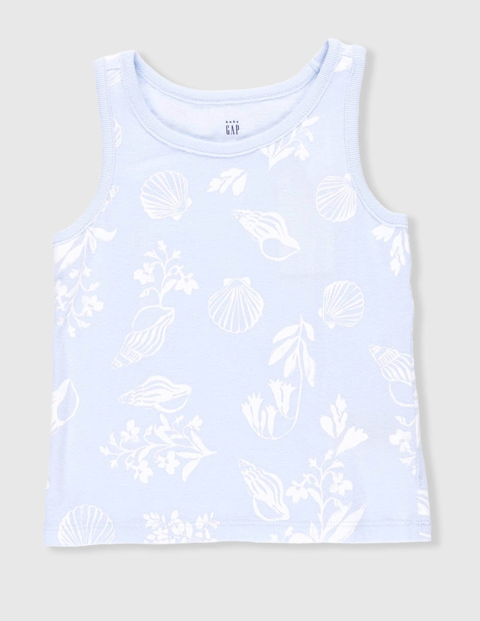 Playera sin manga para niña