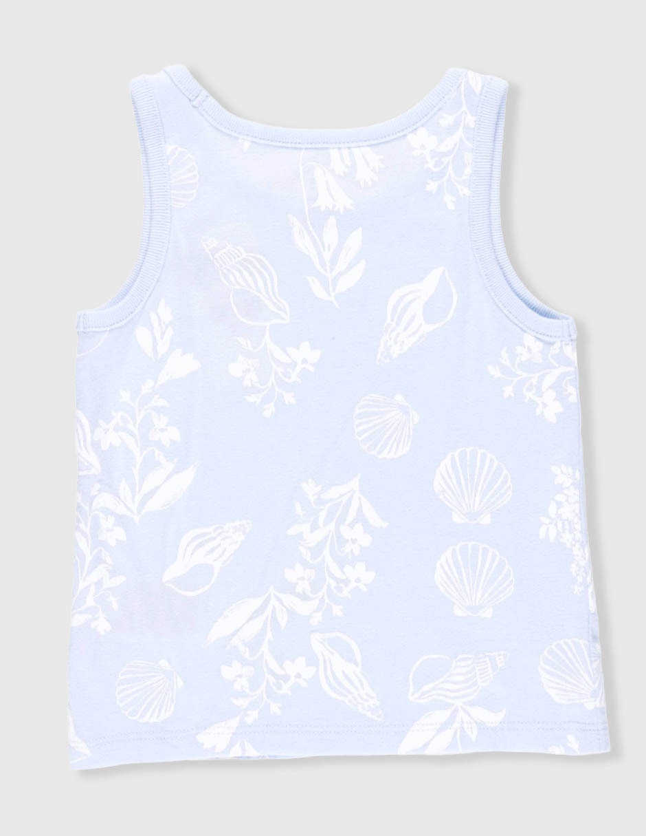 Playera sin manga para niña