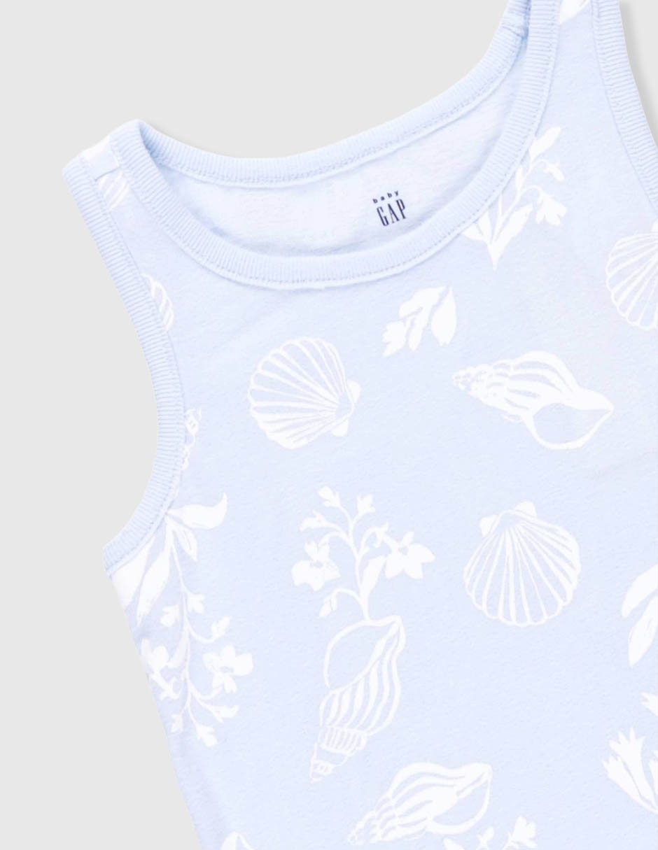 Playera sin manga para niña