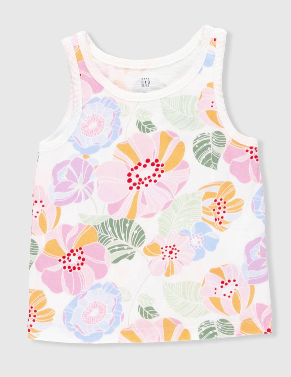 Playera sin manga para niña