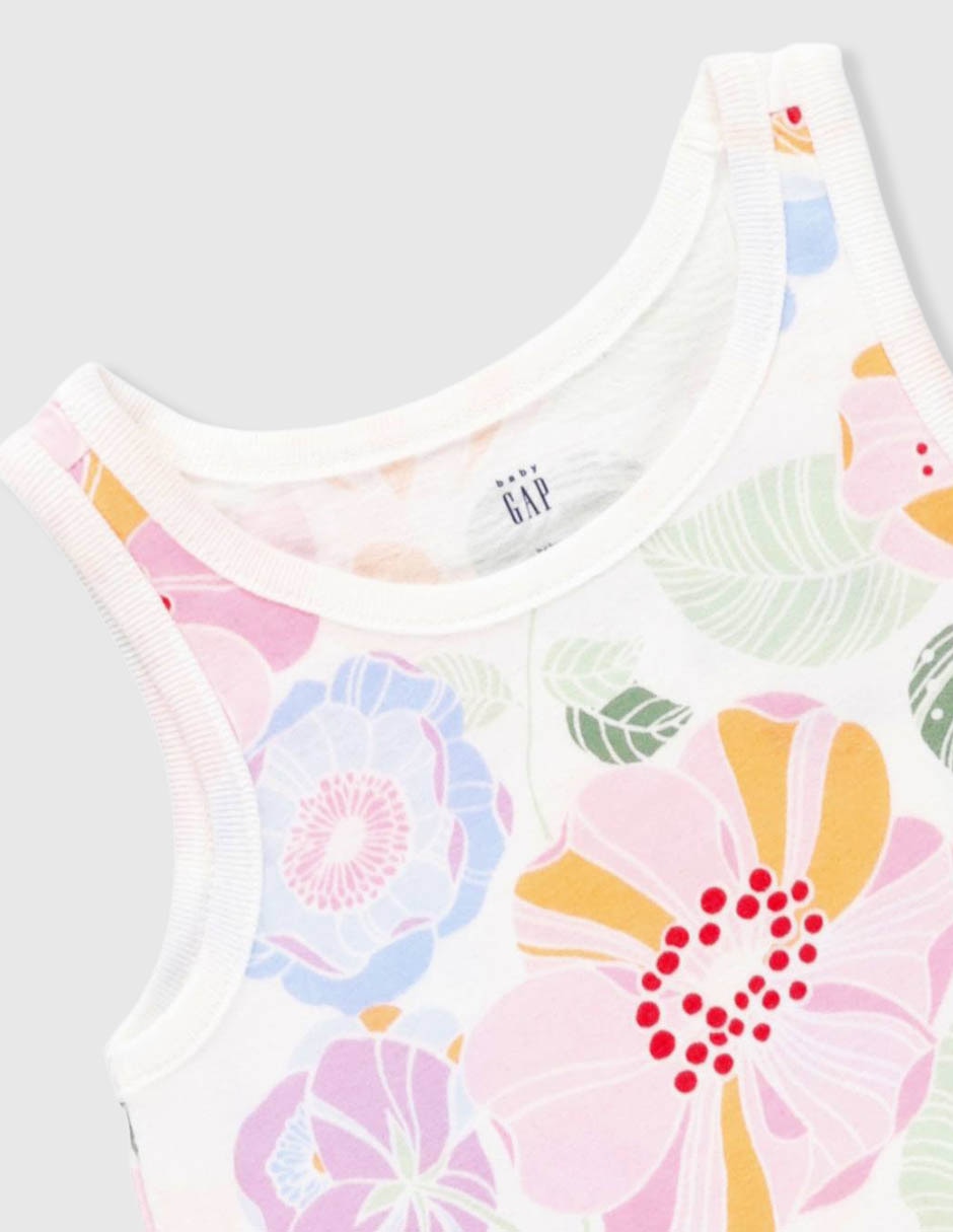 Playera sin manga para niña