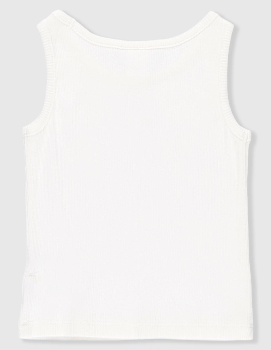 Playera sin manga para niña