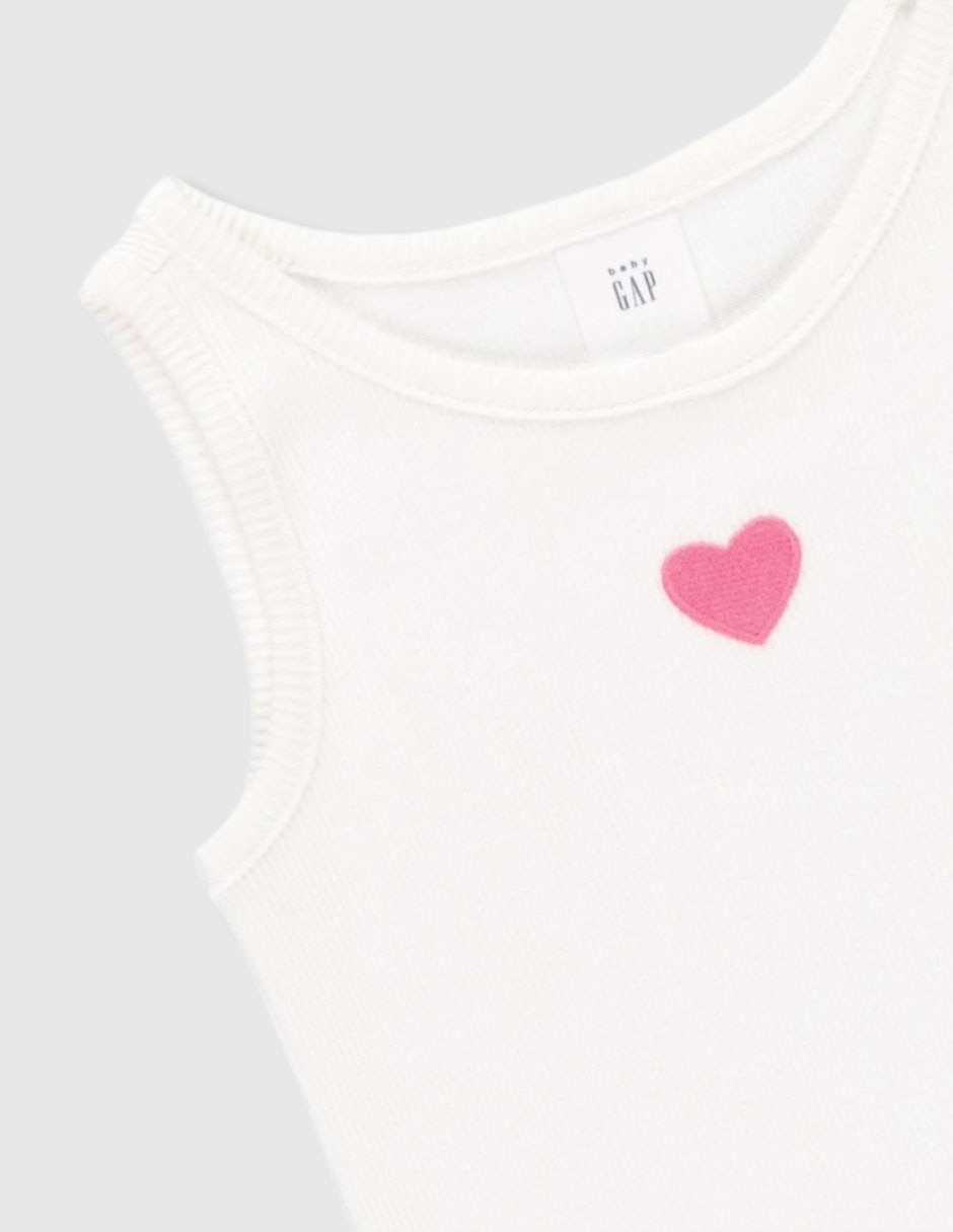 Playera sin manga para niña