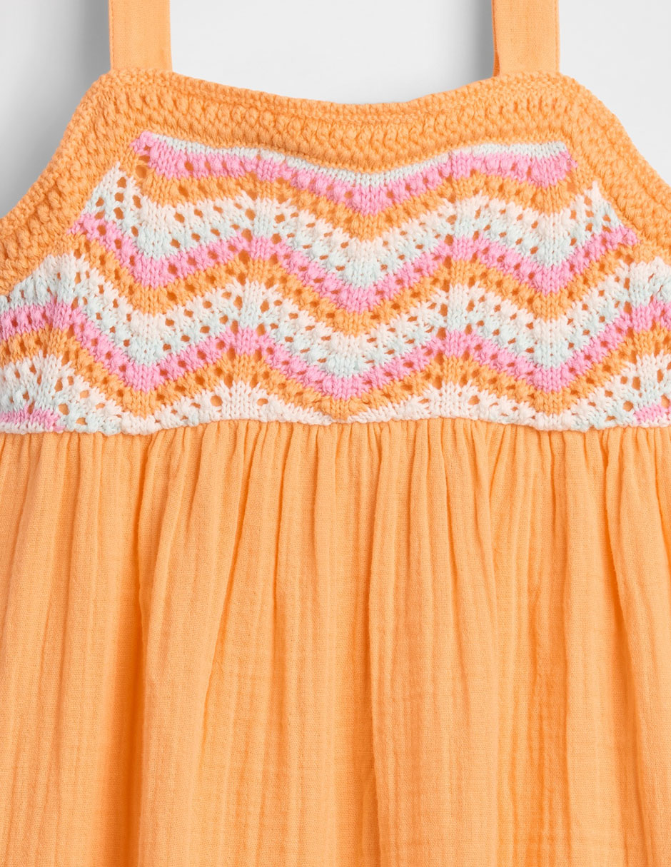 Vestido de tirantes para niña