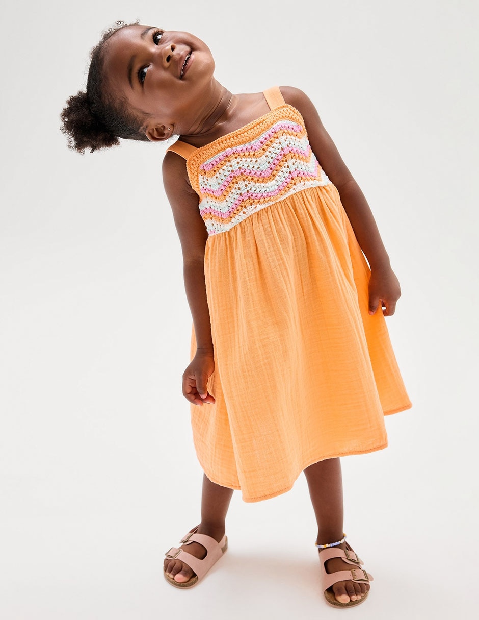 Vestido de tirantes para niña