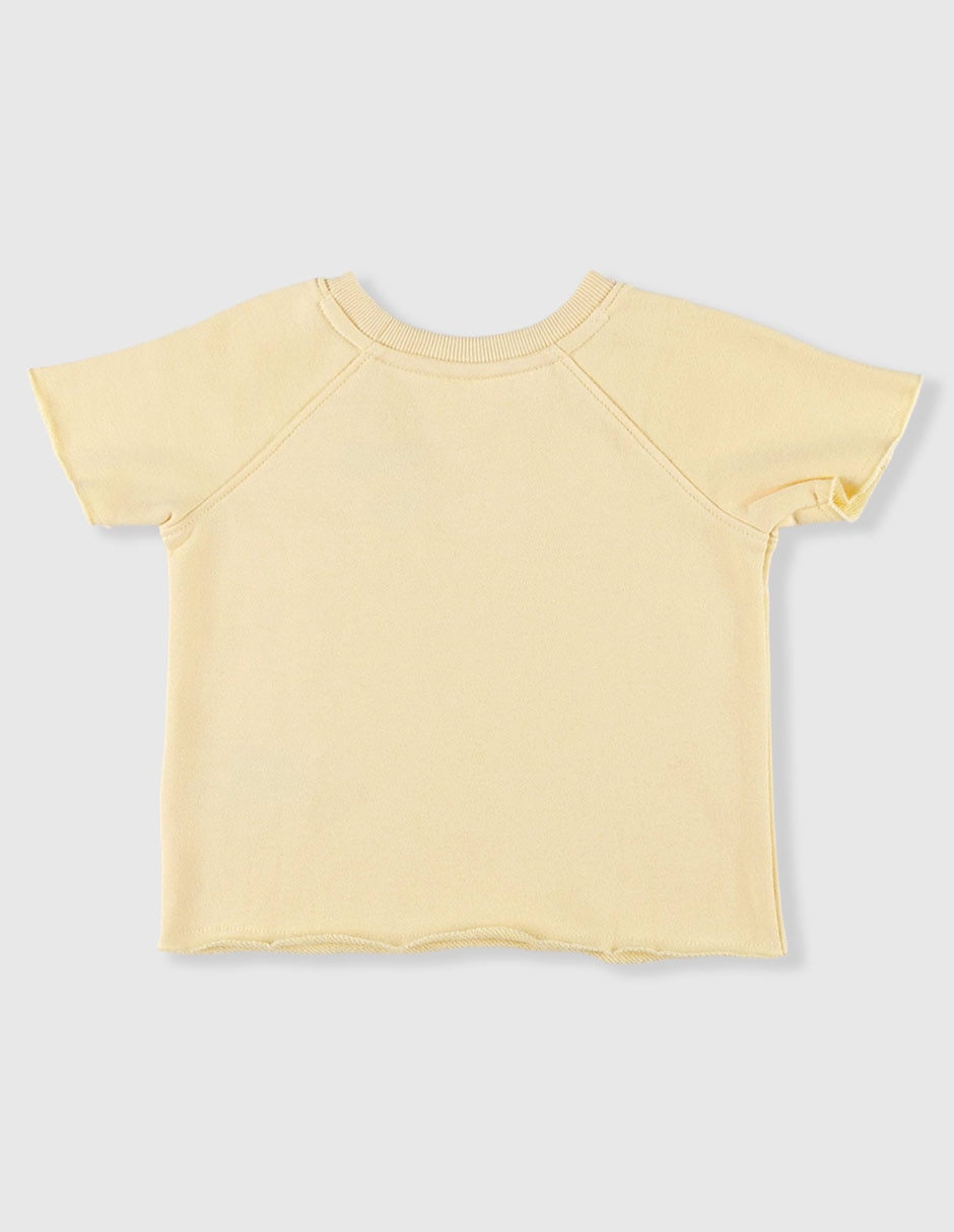 Playera manga corta para bebé niña