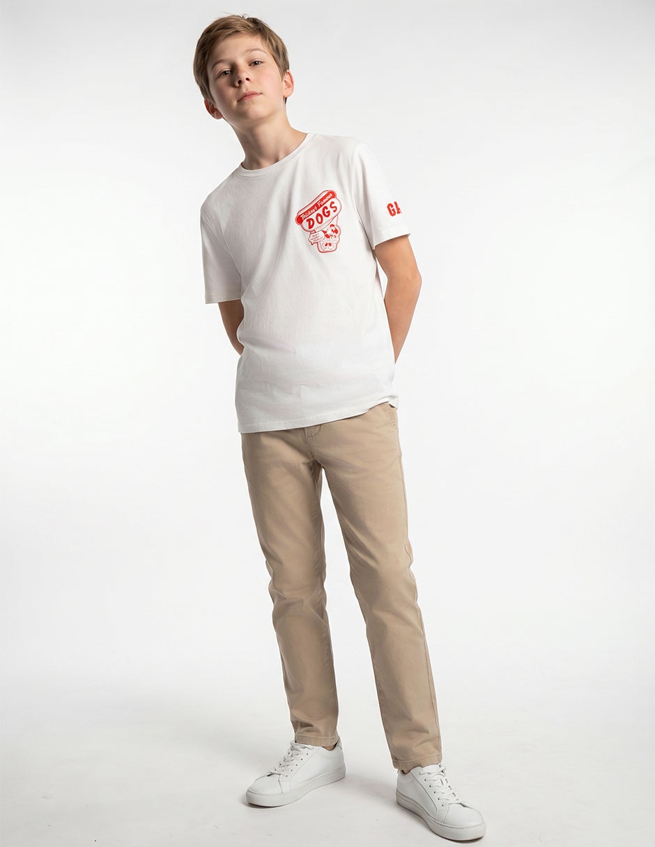 Playera manga corta para niño