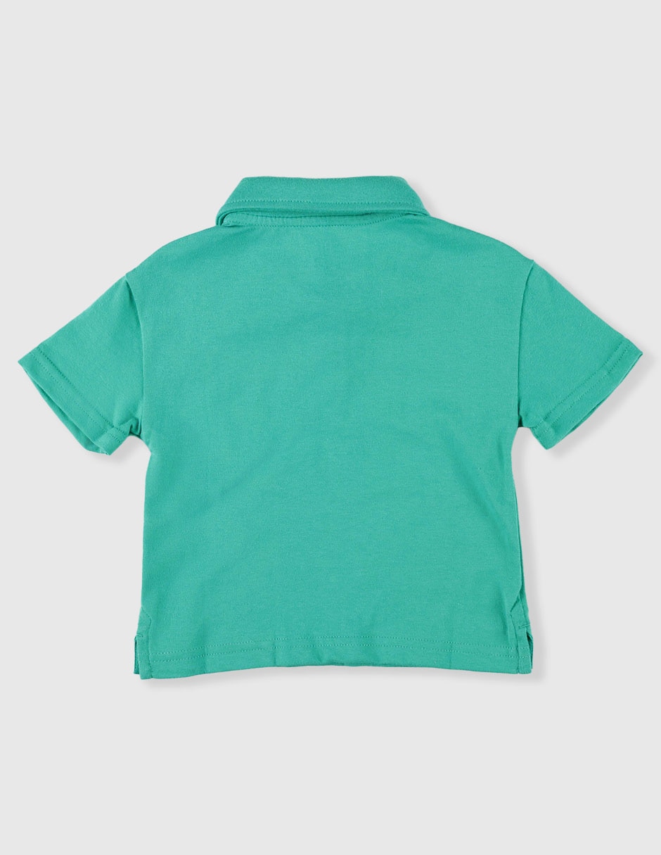 Playera tipo polo de algodón para niño 2