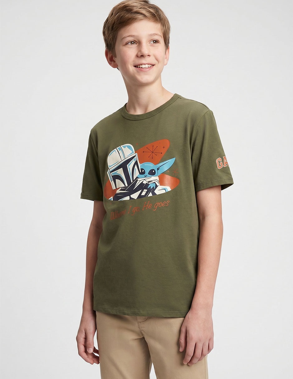 PLAYERA 899662 NIÑO M/C GRÁFICO
