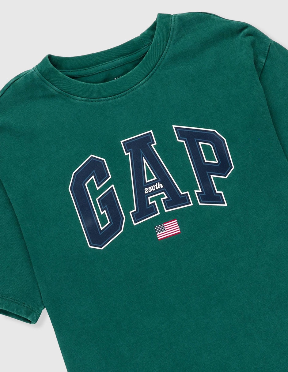 Playera manga corta para niño