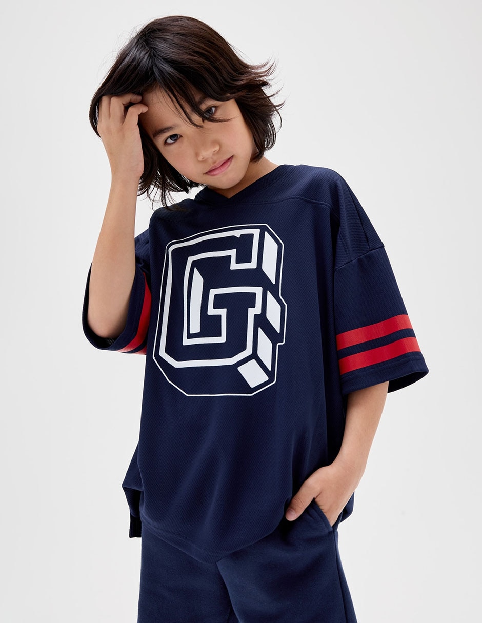 Playera manga corta para niño