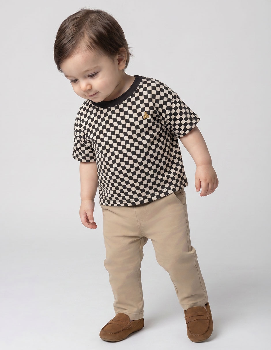 Playera manga corta para niño