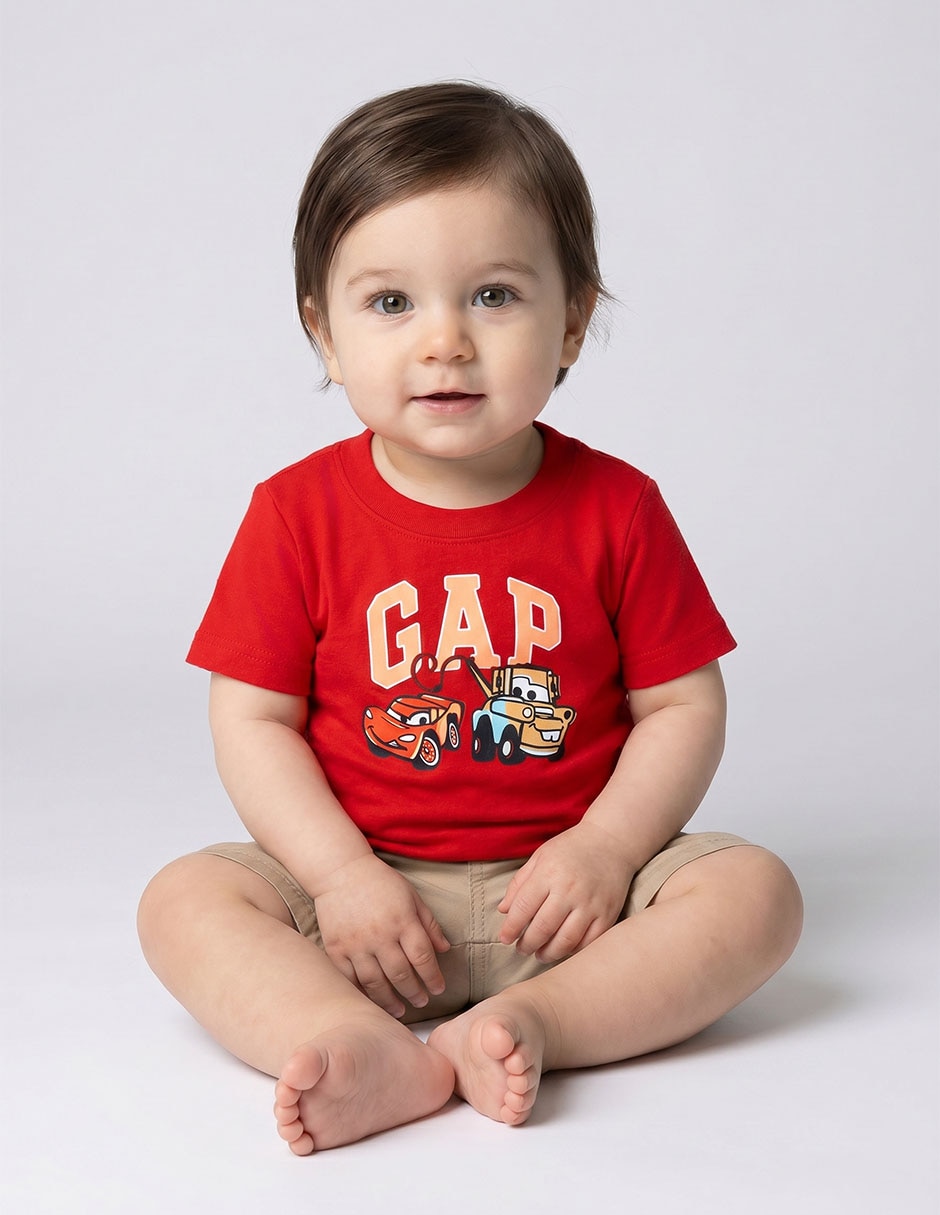 Playera manga corta para niño