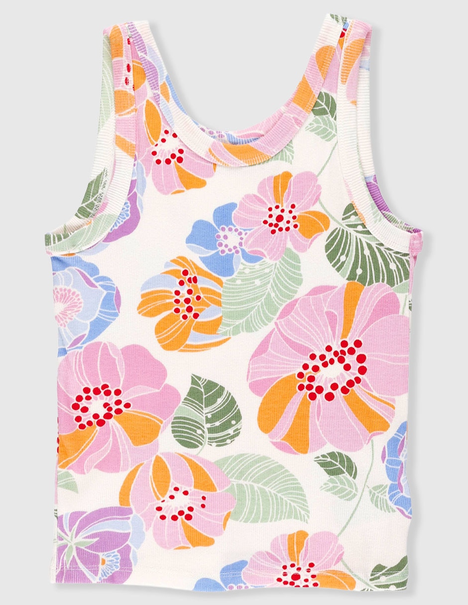 Playera sin mangas para niña