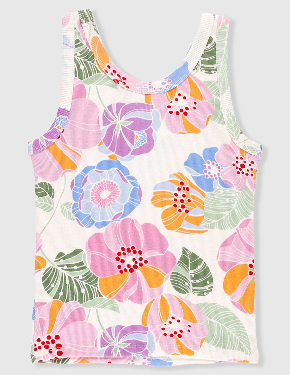 Playera sin mangas para niña