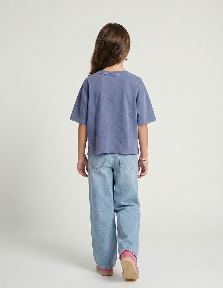 Playera manga corta para niña