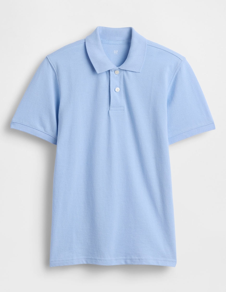 Playera tipo polo de algodón para niño 1