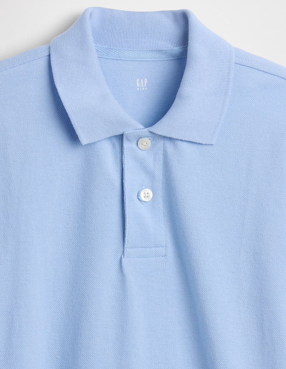 Playera tipo polo de algodón para niño 3