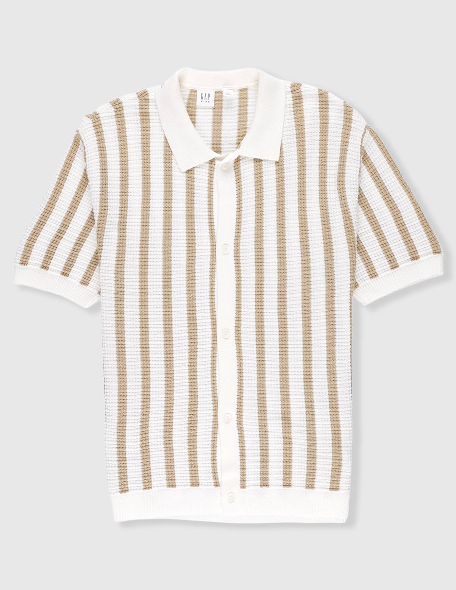 Playera tipo polo para niño