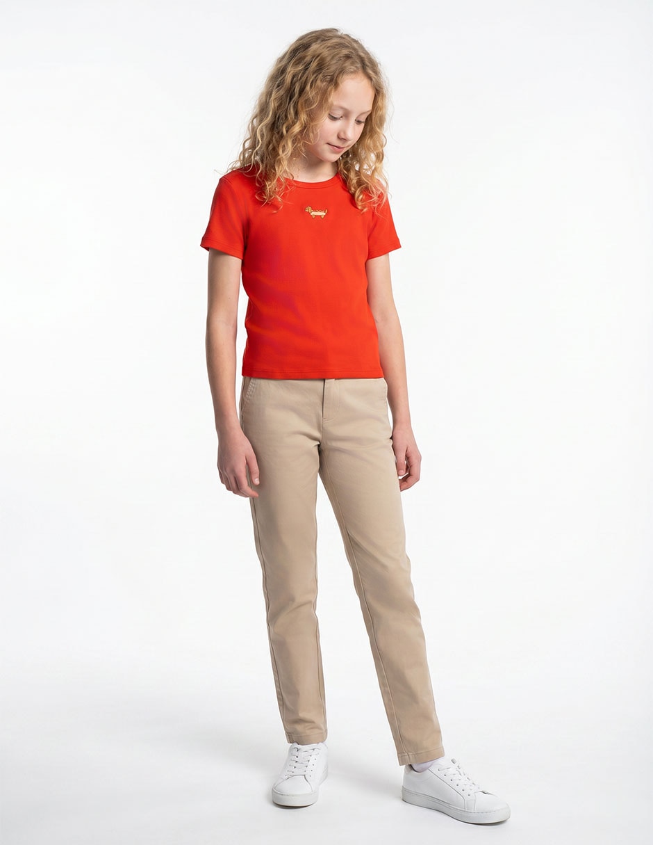 Playera manga corta para niña