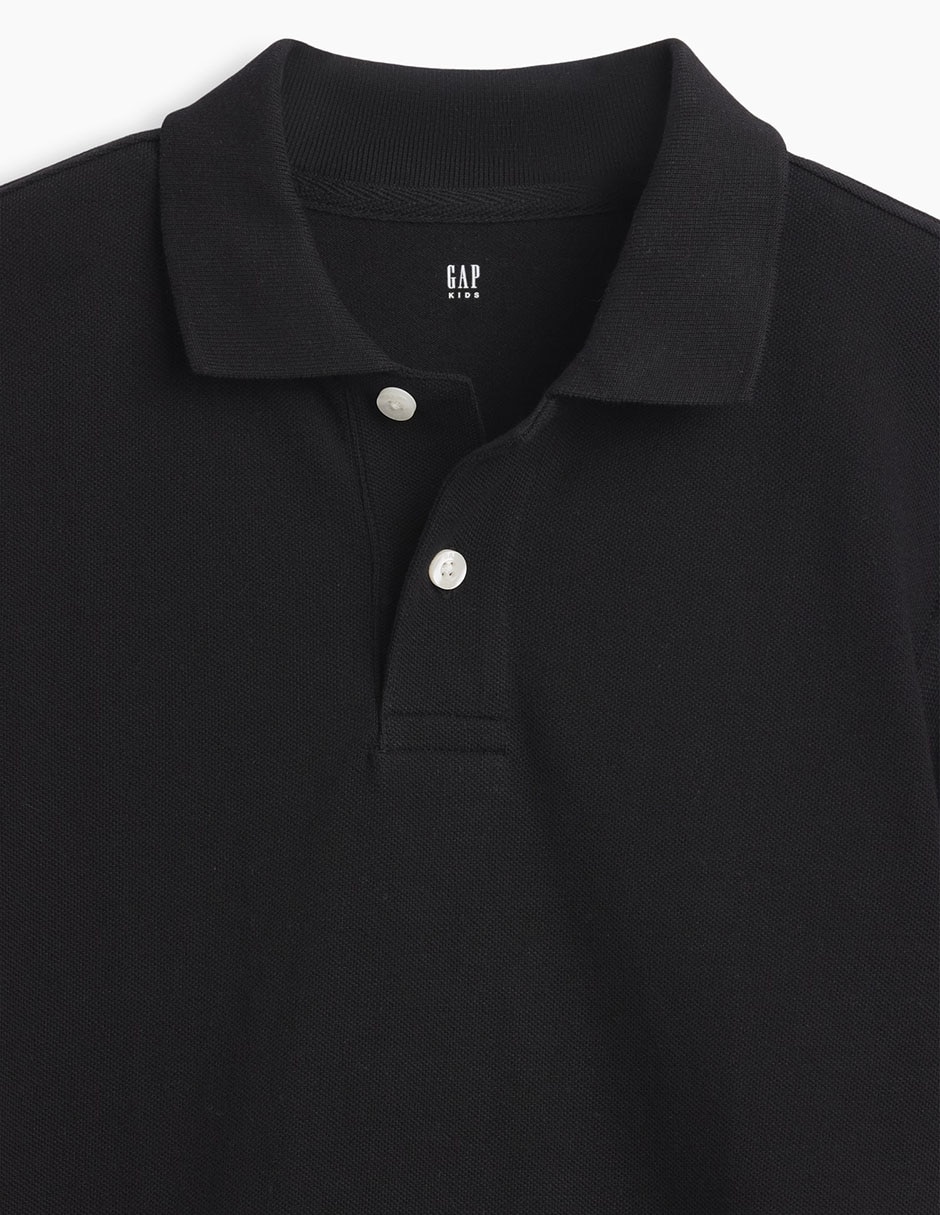 Playera tipo polo de algodón para niño 3