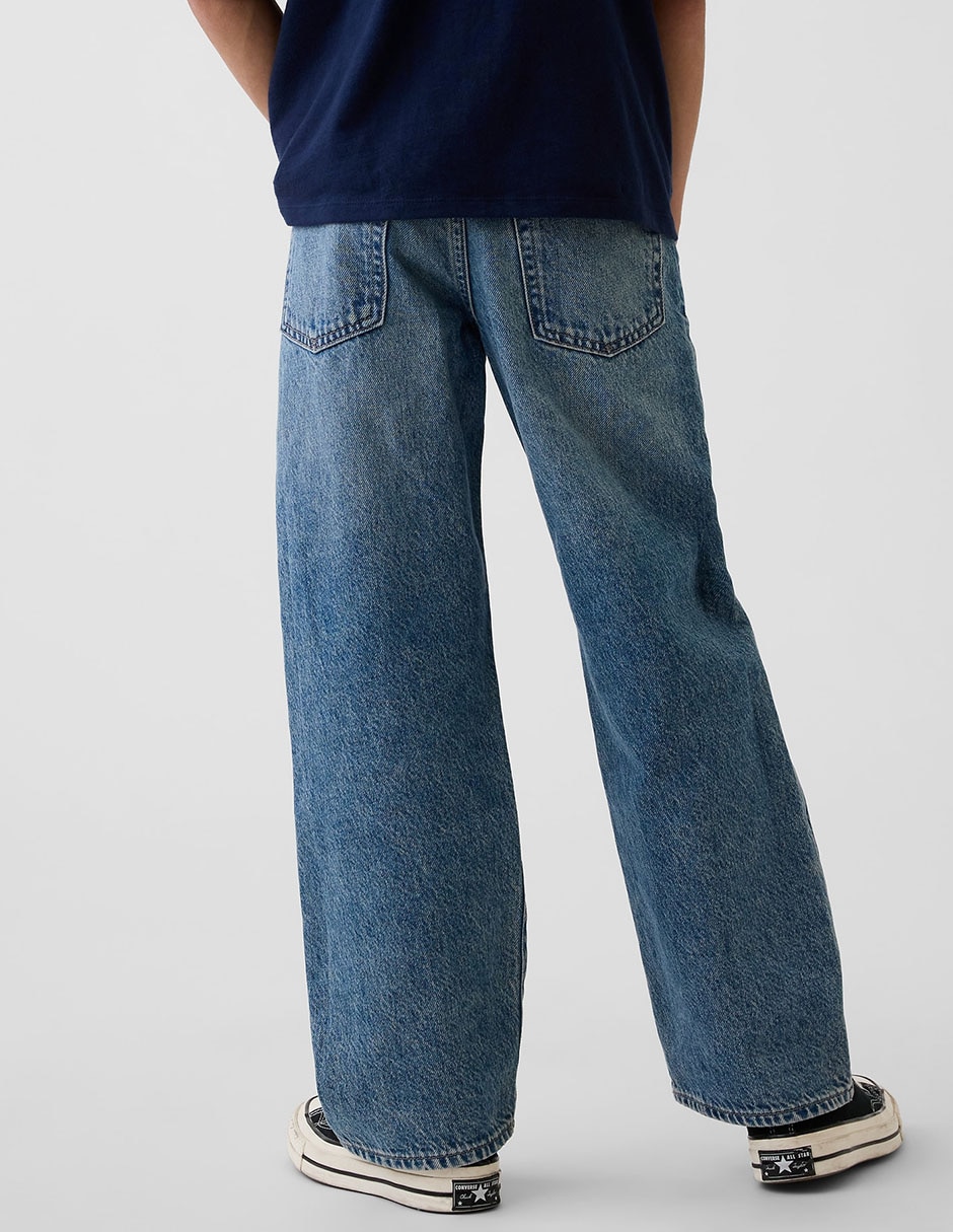 Jeans loose deslavado para niño