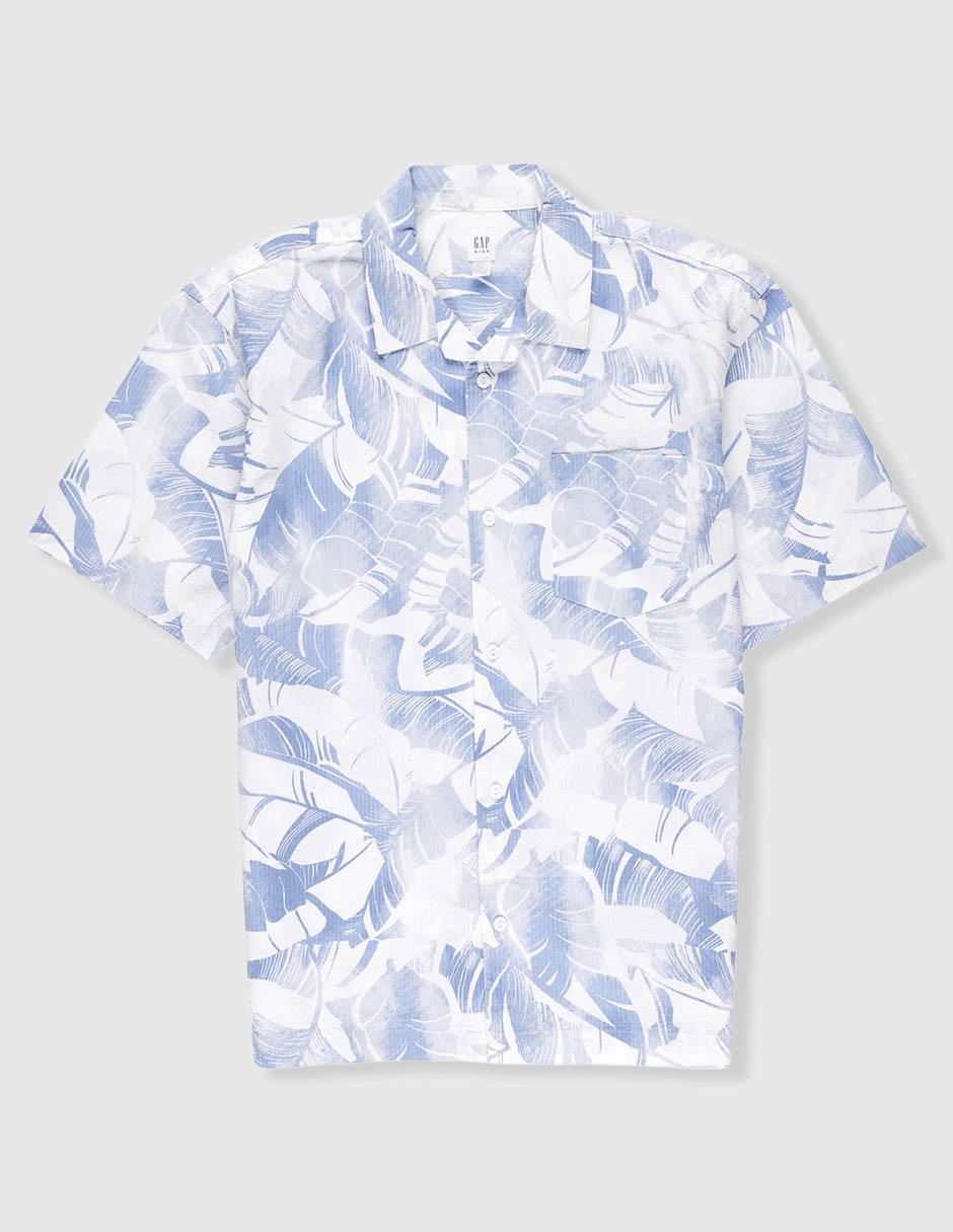 Camisa casual de algodón manga corta para niño