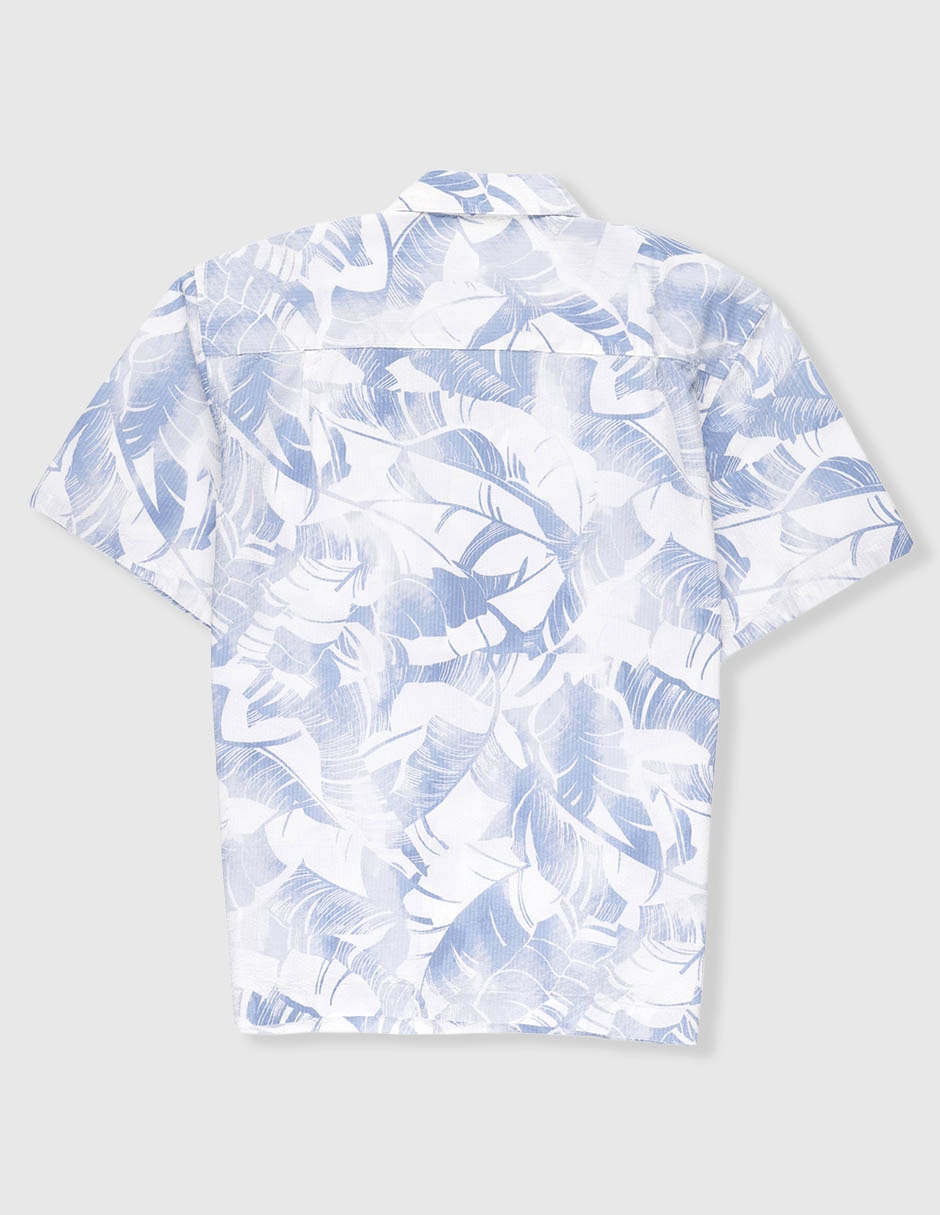 Camisa casual de algodón manga corta para niño