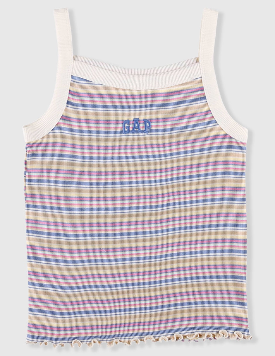 Playera tank de algodón para niña 2