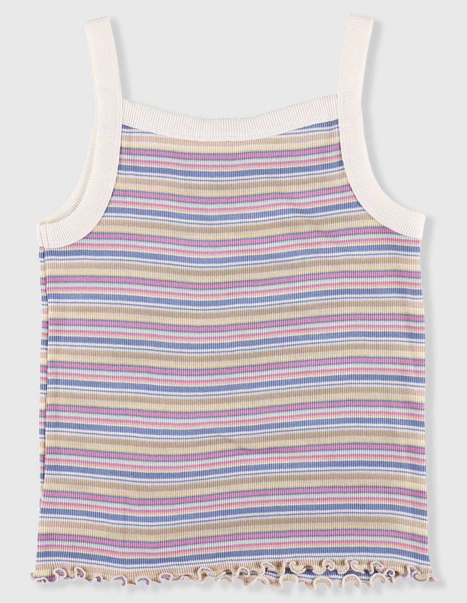 Playera tank de algodón para niña 3