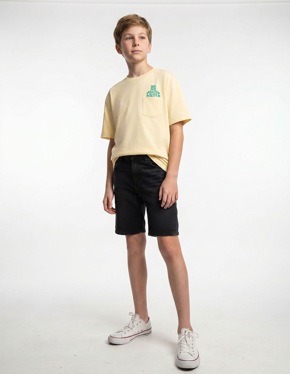 Playera manga corta para niño