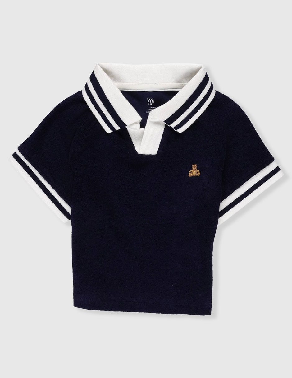 Playera tipo polo para niño