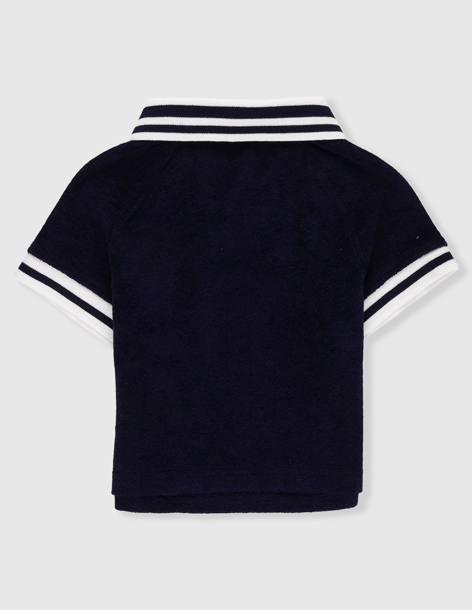 Playera tipo polo para niño