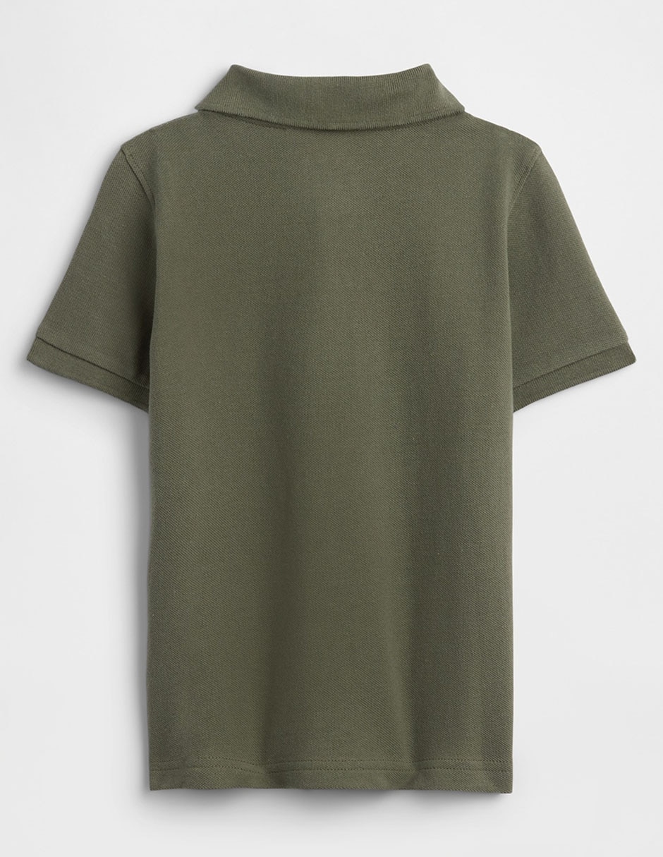 Playera tipo polo plaza sésamo de algodón para niño
